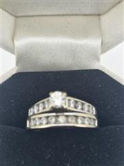 Lady's Diamond Wedding Band 19 Diamonds 2.30 Carat T.W. 14K White Gold 5.95g